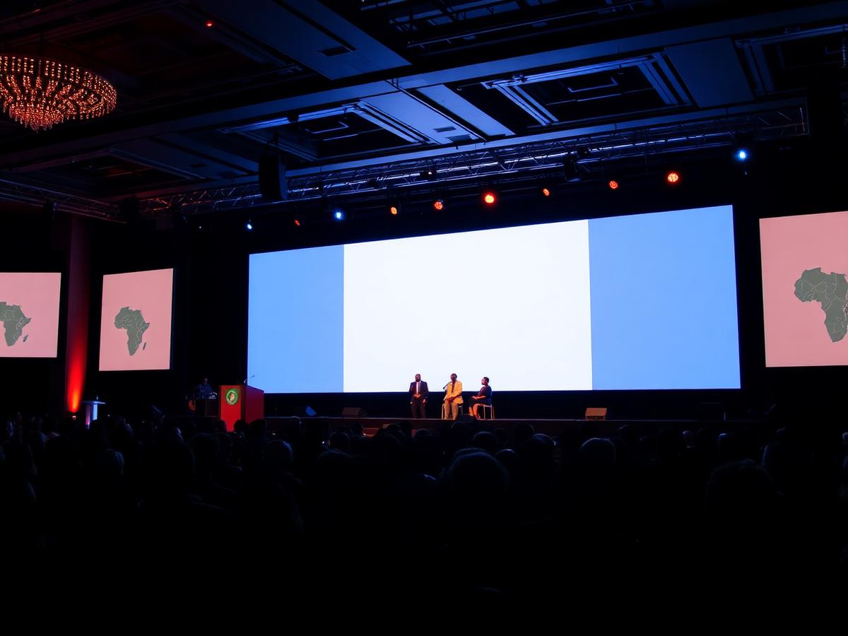 Pan-African business summit stage